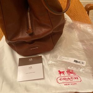 Coach light chestnut authentic medium purse